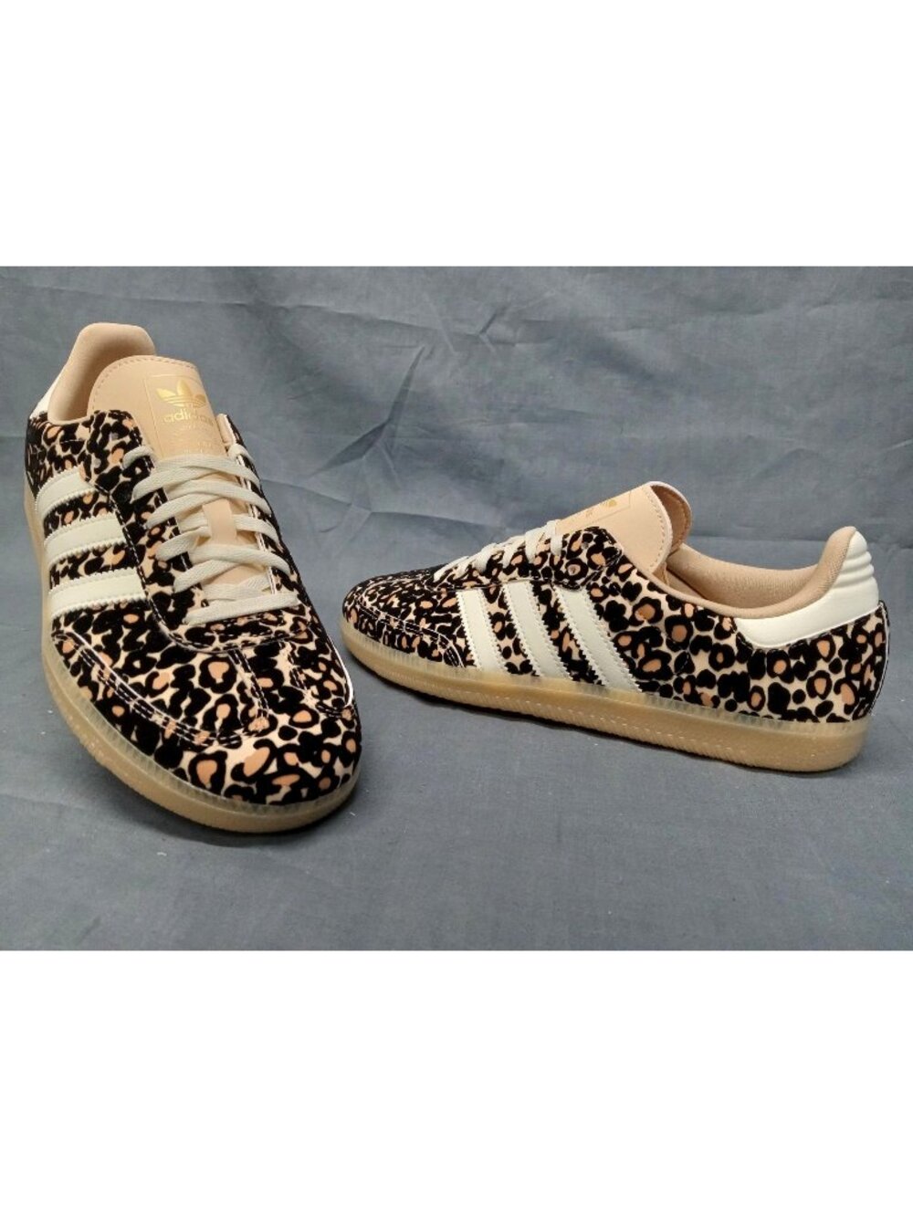 Adidas Samba OG J Cheetah Sand Strata Ivory Gum LA2064 Girls Size 7 NEW NO BOX!